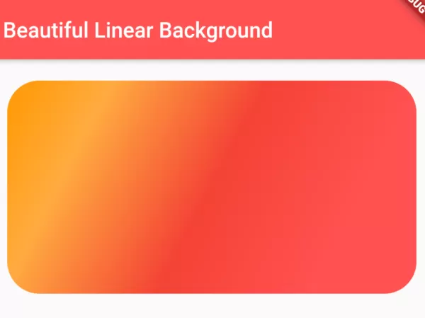 Flutter - How to set Linear Gradient Background on Container